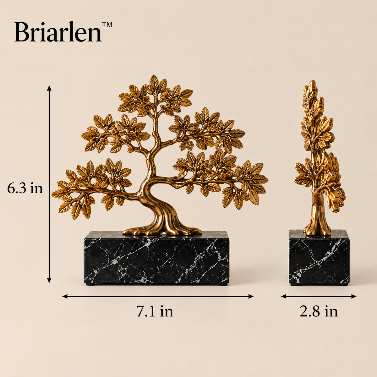 Briarlen™ Golden Tree Sculpture