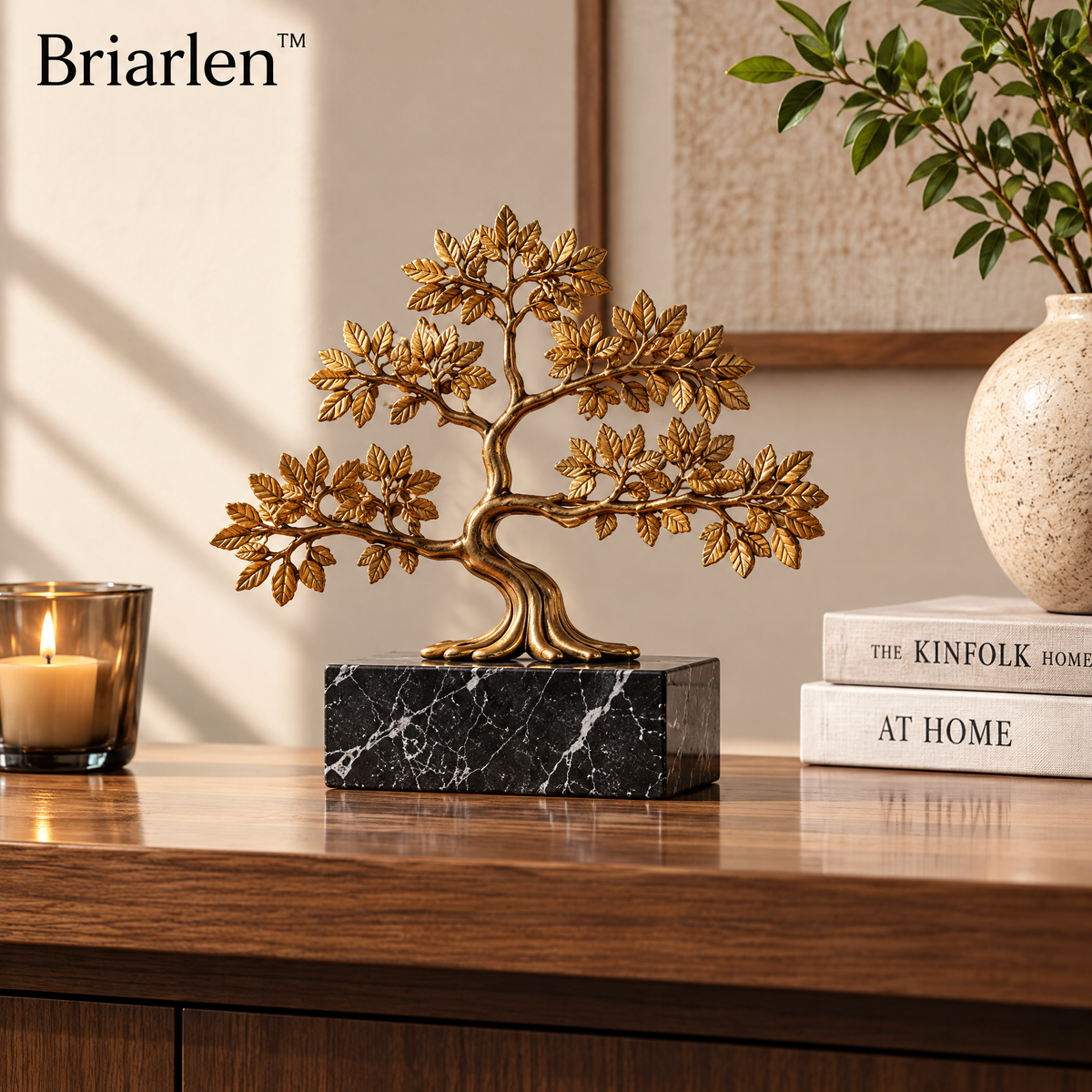 Briarlen™ Golden Tree Sculpture
