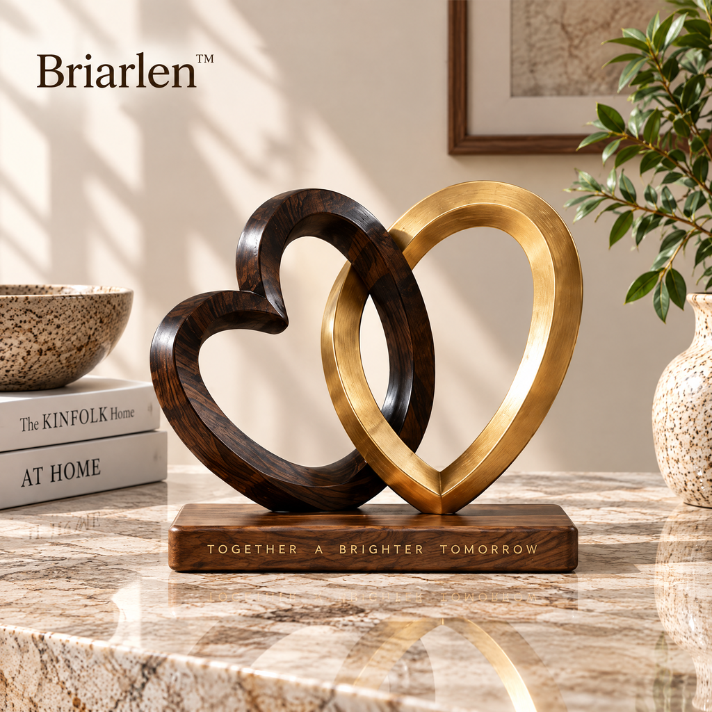 Briarlen™ Interlocking Hearts Sculpture