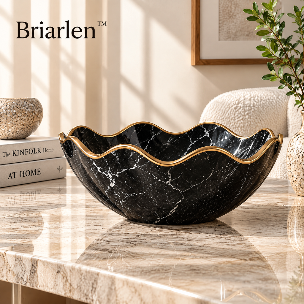 Briarlen™ Sculpted Marble Wave Bowl