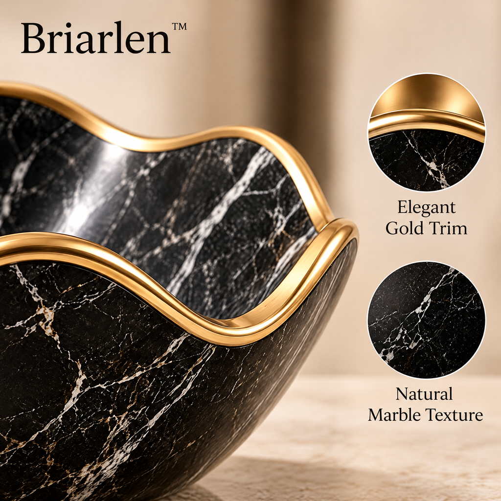 Briarlen™ Sculpted Marble Wave Bowl