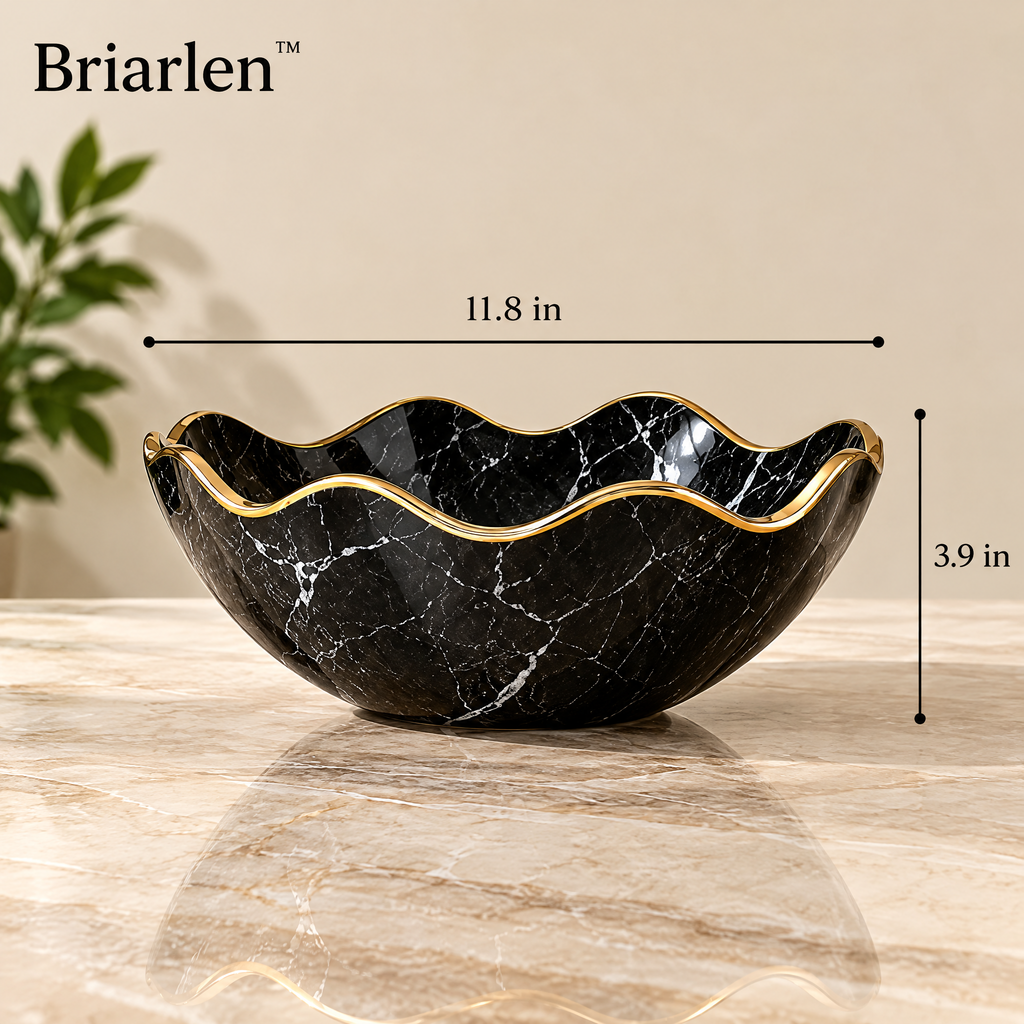 Briarlen™ Sculpted Marble Wave Bowl