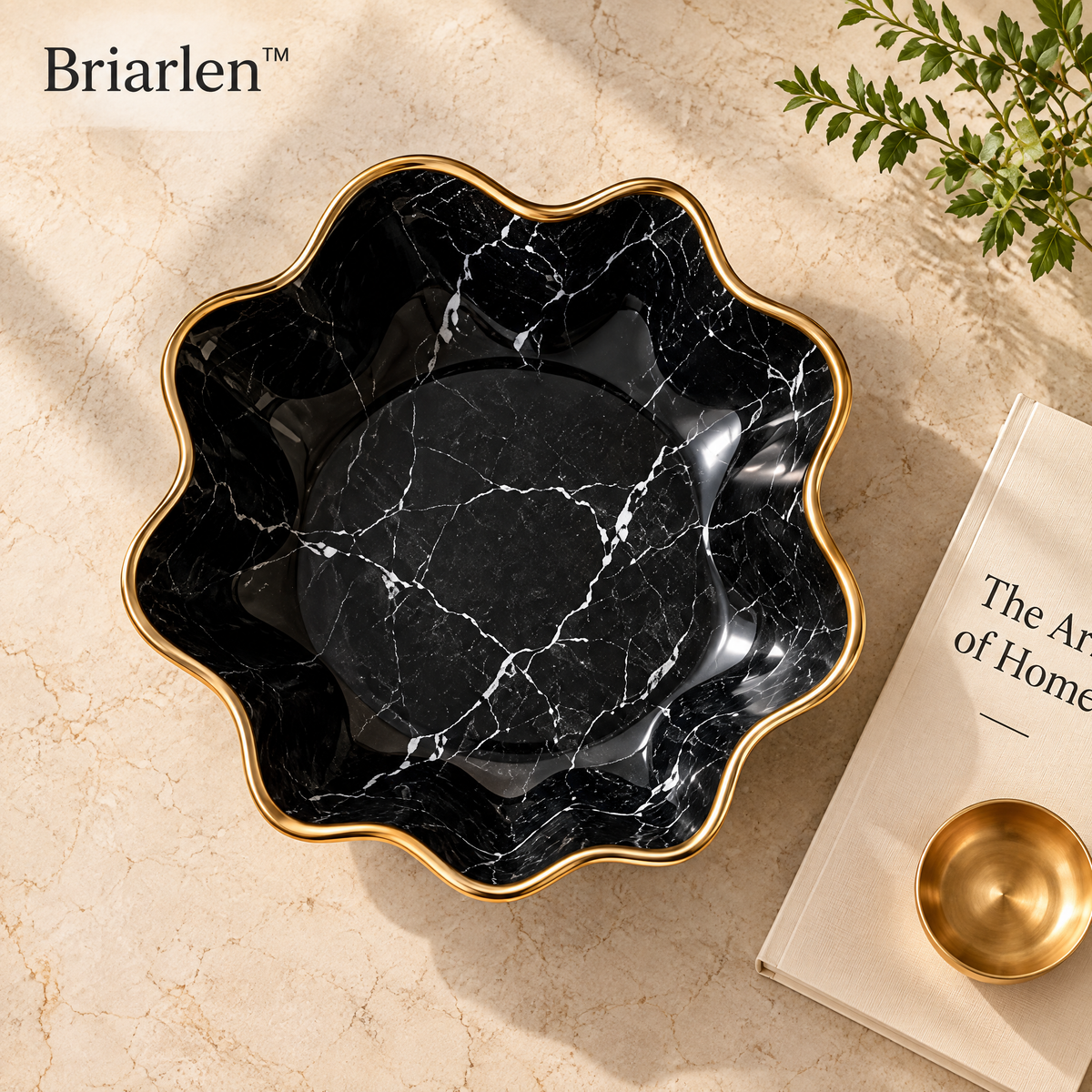 Briarlen™ Sculpted Marble Wave Bowl