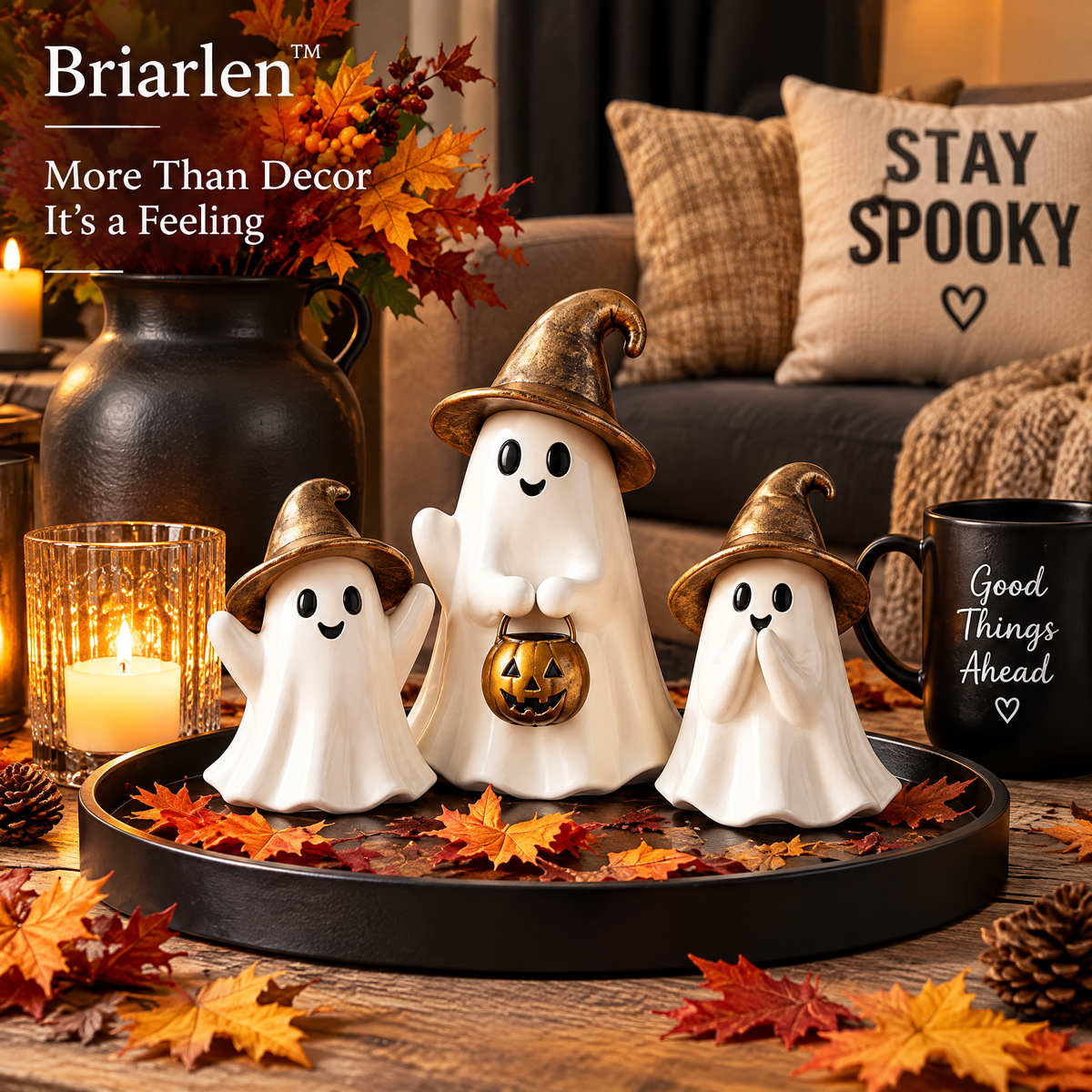 Briarlen™ Witch Hat Ghost Trio