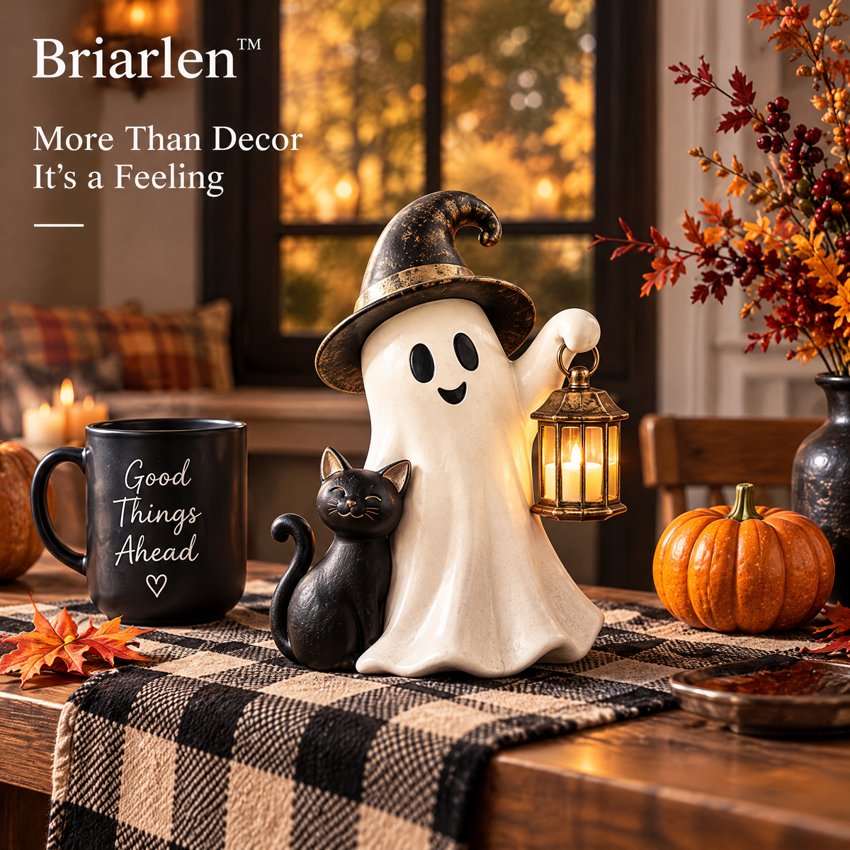 Briarlen™ Ghost & Black Cat Lantern