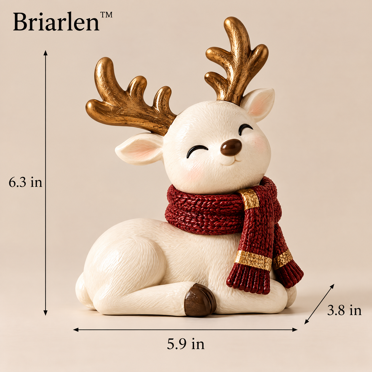 Briarlen™ Cozy Reindeer Sculpture