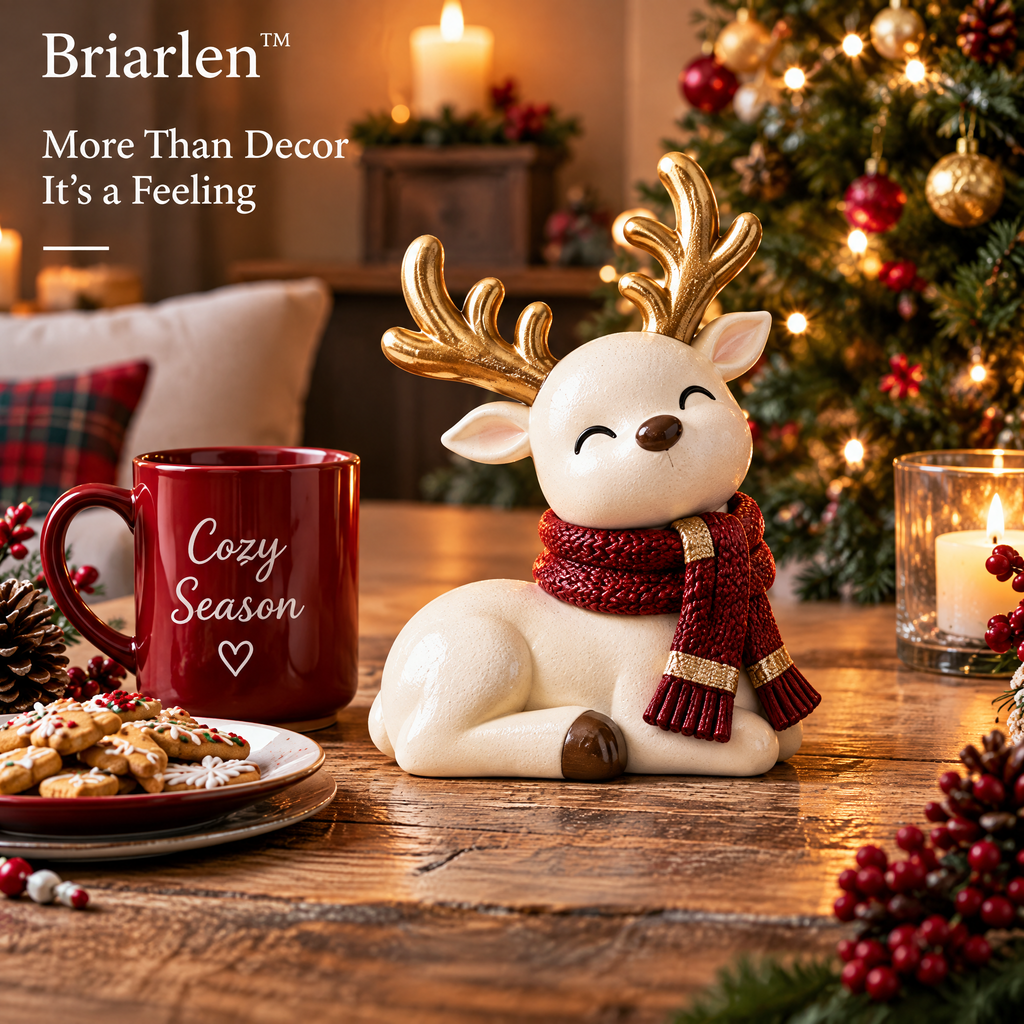 Briarlen™ Cozy Reindeer Sculpture